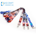 Wholesale custom sublimation printing brand name breakaway lanyard for promotion